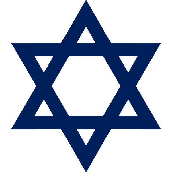 ANGDEST Star David Silhouette (Navy Blue) (Set of 2) Premium