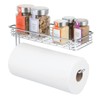 mDesign Kitchen Roll Holder Wall Holder for Paper Rolls in