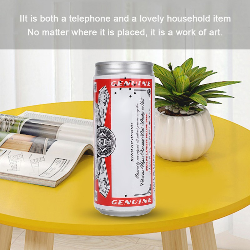 WX2179A Fashionable CanShaped Telephone Clear Sound Wired Telephone (For Budweiser