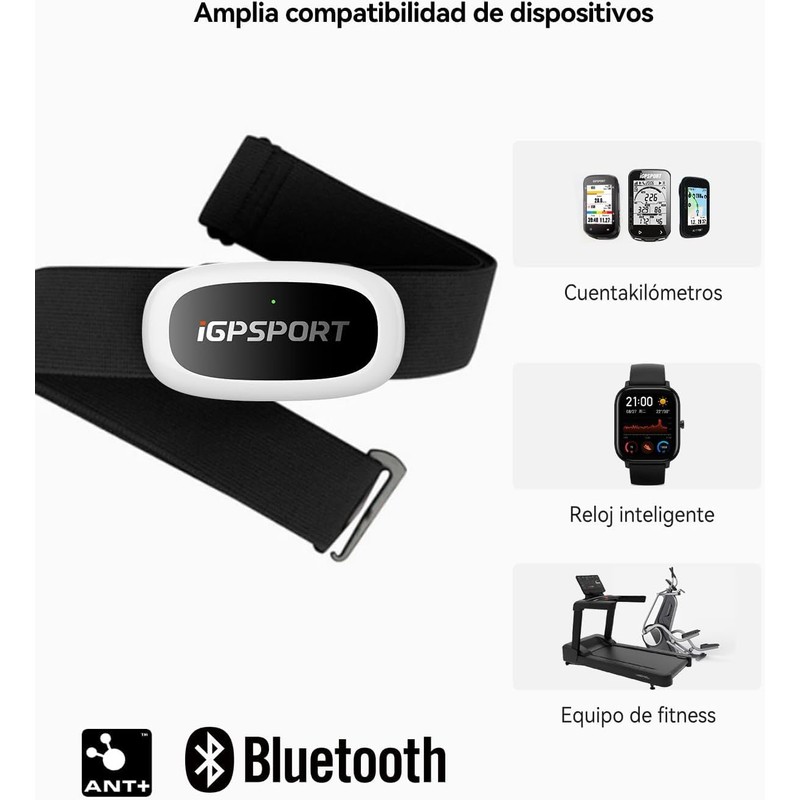 iGPSPORT HRM Bluetooth & ANT+ for Fitness Training Running Cycling