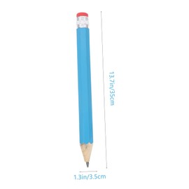 NUOBESTY 2pcs Large Writing Pencils Wood Cased Pencils Big Drawing Pencil Playset Wooden Thick Long Pencils for Kids Childs Students School Office Home