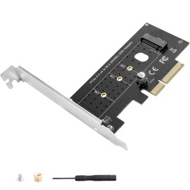 PCI-E Expansion M.2 Adapter, M.2 NVMe SSD (M Key) to PCI-E 4.0 x4 Expansion Card with Standard Bracket for Desktop PCI Express Slots, Supports NVME M.2 for 2230 2242 2260 2280
