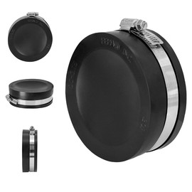 Fernco QC-3.75 3-in. Qwik Cap Schedule 40 PVC Pipe Socket Cap Slip Hub Elbow, Tee, and Cleanout