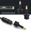 JIEDALIN 4PCS 3.5mm Mini Toslink Adapter Digital Fiber Optic Toslink