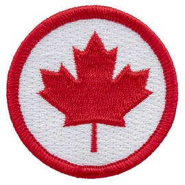 Canadian Maple Leaf Patrol Patch - 2" Round! (Sew-on)
