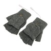 USB Warmer Heated Gloves Flip Half Fingerless Electronic Knitted Hand