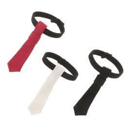 TOYANDONA 3 Pieces Doll Tie Miniature Tie Doll Clothes Tie for Dolls Doll Fashion Accessories Dolls Tie Doll Outfits Accessories for Mini Dolls Doll Shoes Mini Tie Fabric