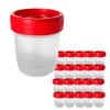 20 Vasos Recolectores de Orina Esteril Con Tapa Roja 60