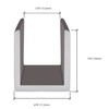 CRL SDCD12PN Polished Nickel 1/2" Fixed Panel Shower Door Deep