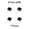 TRIAC BTA16 BTA16-600B 600V 16A Pack of 4