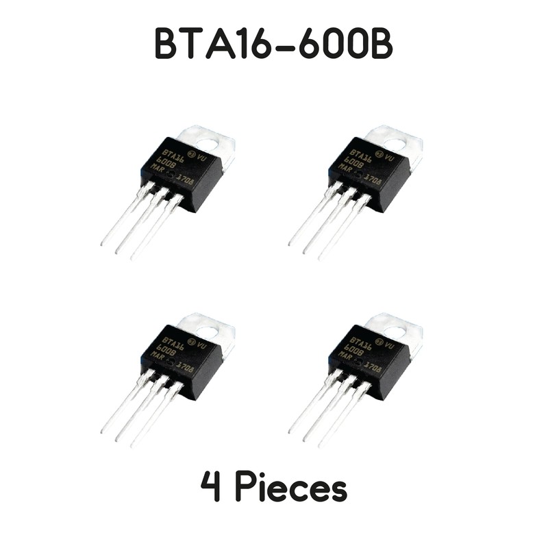 TRIAC BTA16 BTA16-600B 600V 16A Pack of 4