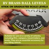 Geouniver 3-Pcs High-Visibility Ball Level Gauge For RV, Camper, Trailer