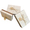 PartyErasers Set of 3 Rigid Luxury Brown Gift Box with