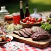Loopeer 100 Pcs I Do BBQ Wet Wipes Bulk Red