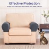 SUBRTEX Stretch Couch Arm Covers Set of 2, Checkered Sofa