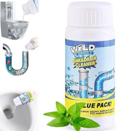 Acssart Sink and Drain Cleaner, Acssart Foam, Wild, Sink Drain Cleaner Fast Powerful Pipeline Dredging Agent for Bathroom Kitchen Toilet Pipe (1 Set)