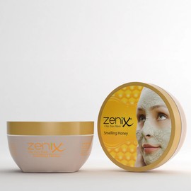 Zenix Face Mask Clay Honey 350 g | Face Mask with Clay | Face Treatment | Face Care for Men & Women - Against Pimples, Blackheads and Impurities | Mud Face Mask