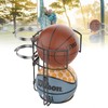 Outdoor Basketball Holder,Sturdy Vertical Storage Rack Metal Basketball Holder,Pole Mount