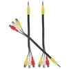 LABRIMP 3Pcs Video Adapter Cord to Female Audio Video Cable