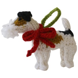 Chilly Dog Fox Terrier Dog Ornament