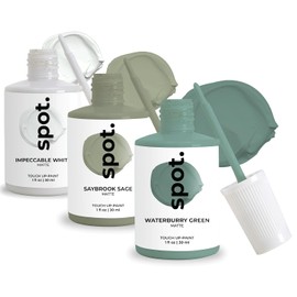 spot. Touch-Up Paint | Matte Finish for Cabinets, Walls, Doors & Furniture | Multi-Tone Green Repair Kit | Quick-Dry, Self-Priming, Low-Odor, Eco-Friendly | No-Sanding or Primer Needed | 3 Pack