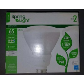 TCP 14W BR30 2700K 65W Equal - TCP 8030142 - 7 Year Bulb - Long Life Bulbs - 2 Pack