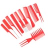 Lurrose 20pcs Professional Hair Brush Comb Set Salon Barber Anti-static