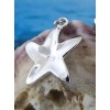 1010 341 REAL STERLING SILVER STARFISH PENDANT WITH BLUE OPAL