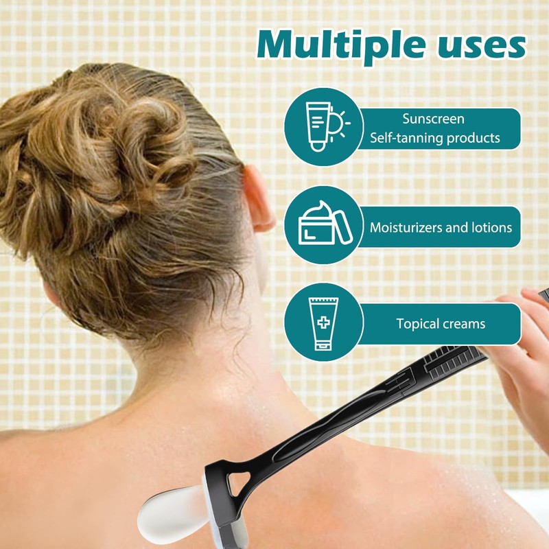 Foldable Lotion Applicator for Back – Sunscreen Roller, Sunblock &