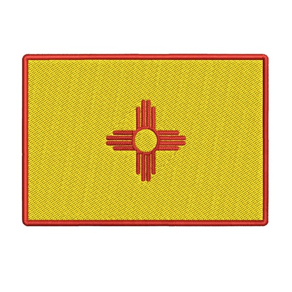 NEW MEXICO STATE FLAG embroidered iron-on PATCH EMBLEM applique