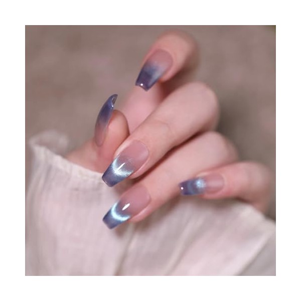 Nail Tip, Long False Claws, Stylish, Cat Eye Stone, Long,