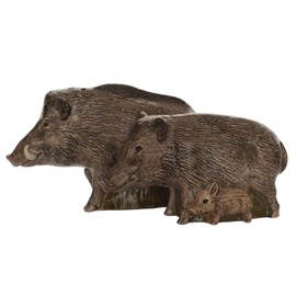 Quail Ceramics Wild Boar Salt and Pepper Pots