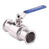 DERNORD 2 inch Tri-Clamp Clover Ball Valve Stainless Steel 304,PTFE