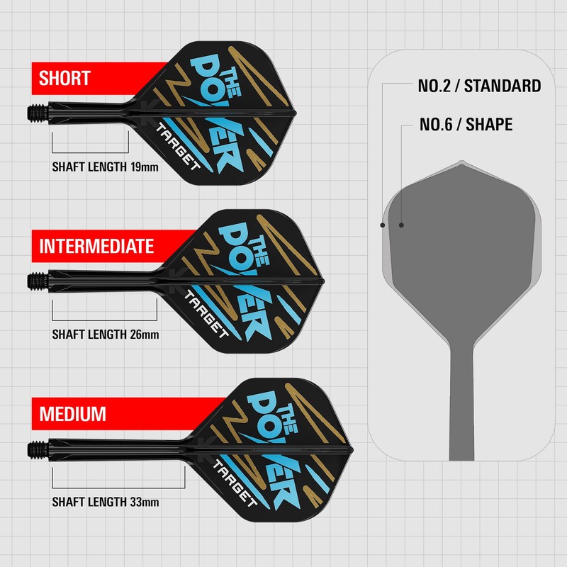 TARGET Darts Phil Taylor K Flex Flights and Shaft System,