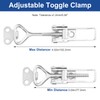 RiaYer Premium Toggle Clamp Kit, 304 SS Adjustable Locking Mechanism