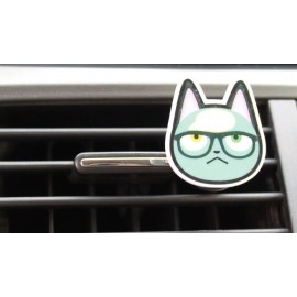 Unbranded Raymond Cat Animal Crossing Car Air Vent Clip Essential Oil Diffuser Mask Holder