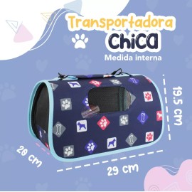 Nunbell Transportadora De Tela Para Perro Bolso Desmontable Chico