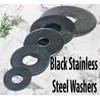 M6 x 24mm Black Stainless Steel Penny Washers Blackened Washer