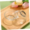 Ipetboom 10PCS Transparent Glass Facial Mask Mixing Bowls DIY Modulating