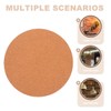 EXCEART Natural Cork Bulletin Board Set 12 Inch Round Self
