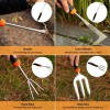 QINGFANGLI Garden Tool Set,10 PCS Stainless Steel Heavy Duty Gardening