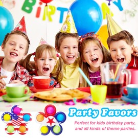 50 Fidget Spinners Toys, Party Favors Gifts for Kid,Pop Fidget Spinner Pack Bulk, Little Sensory Fidget Toys Pack, Classroom Prizes for Girls Boys Students