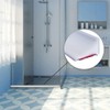 Skimmer Washbasin Gap Guard, L-Shaped, Foldable, Shower Barrier, Water Blocking,