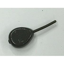 TMC Pack of 10 x Flat Pear Inline Fishing Casting Ledger. Sizes 3oz. Carp/coarse fishing