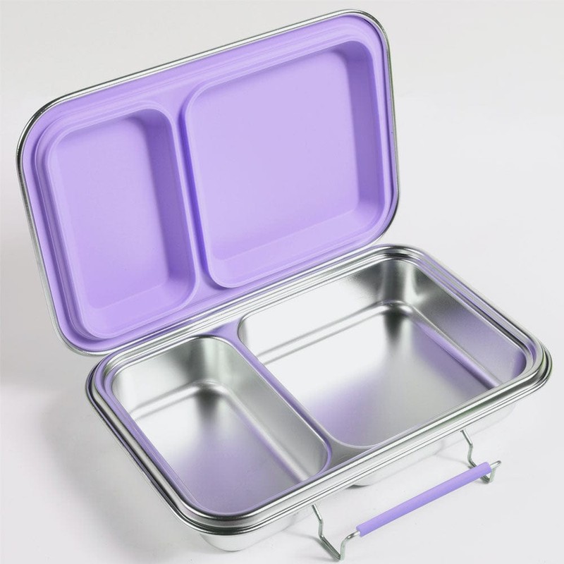 EcoCocoon Bento Lunch Boxes - 2 Compartment, Limoncello