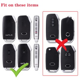 Horande Remote Keyless Entry TPU Key Fob Case Cover fit for 2020 2021 2022 Kia Ceed Cerato Forte NIRO Seltos SX Turbo Sorento Soul Telluride K5 Sportage (Purple)