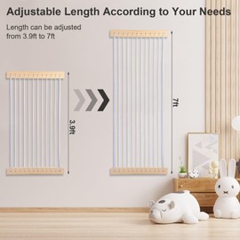 BeautyChen Stuffed Animal Storage Wall, Creative Hanging Kids Stuffed Animal Zoo Organizer Holder,Over Door Large Plush Storage Hammock Net,Wood Plushie Storage for Kids Play Room Bedroom