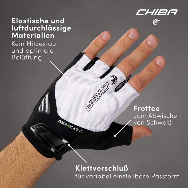 Chiba BioXCell Air Cycling Summer Gloves for Men and Women,