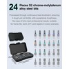 24-in-1 Magnetic T-Handle Ratchet Screwdriver Set, 24 S2 Bits