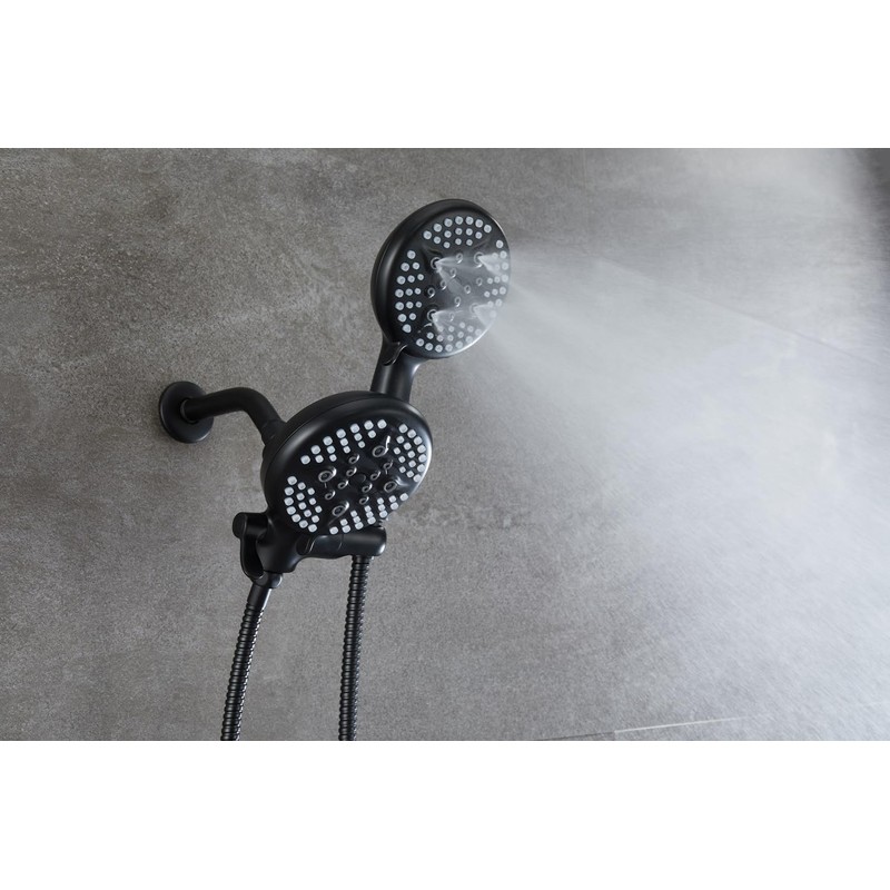ELLO&ALLO Rain Shower Head with Handheld Spray, Rainfall Shower Head